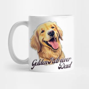 Golden Retriever Dad T-Shirt - Dog Lover Gift, Pet Parent Apparel Mug